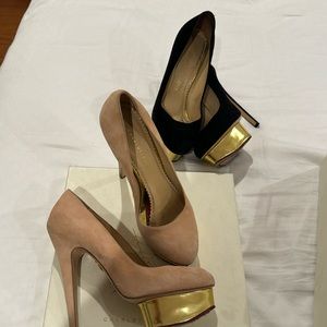Charlotte Olympia heels set of two size 38 each